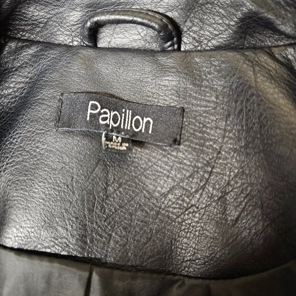 Faux Leather Jacket With Embroidery - Picture 14 of 16